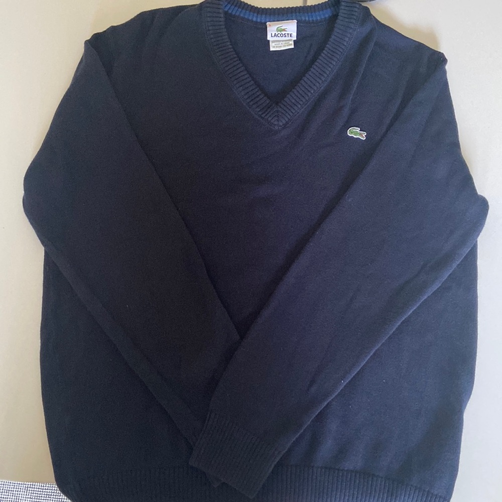 Mens V-neck Lacoste sweater
